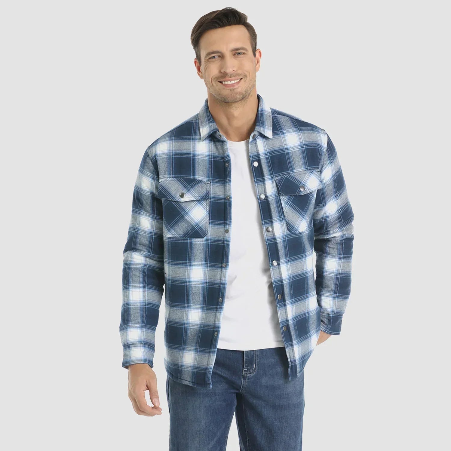 Niels Flanellen Luxe Jas voor Heren | Comfortabele en Stijlvolle Flaneljas
