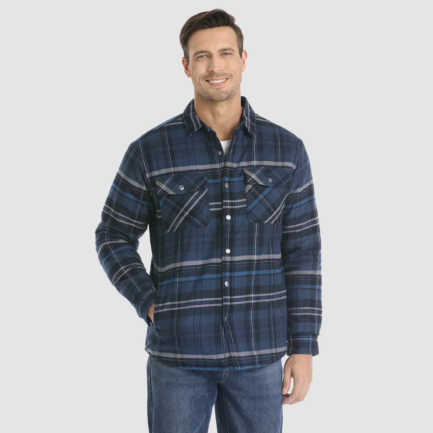 Niels Flanellen Luxe Jas voor Heren | Comfortabele en Stijlvolle Flaneljas