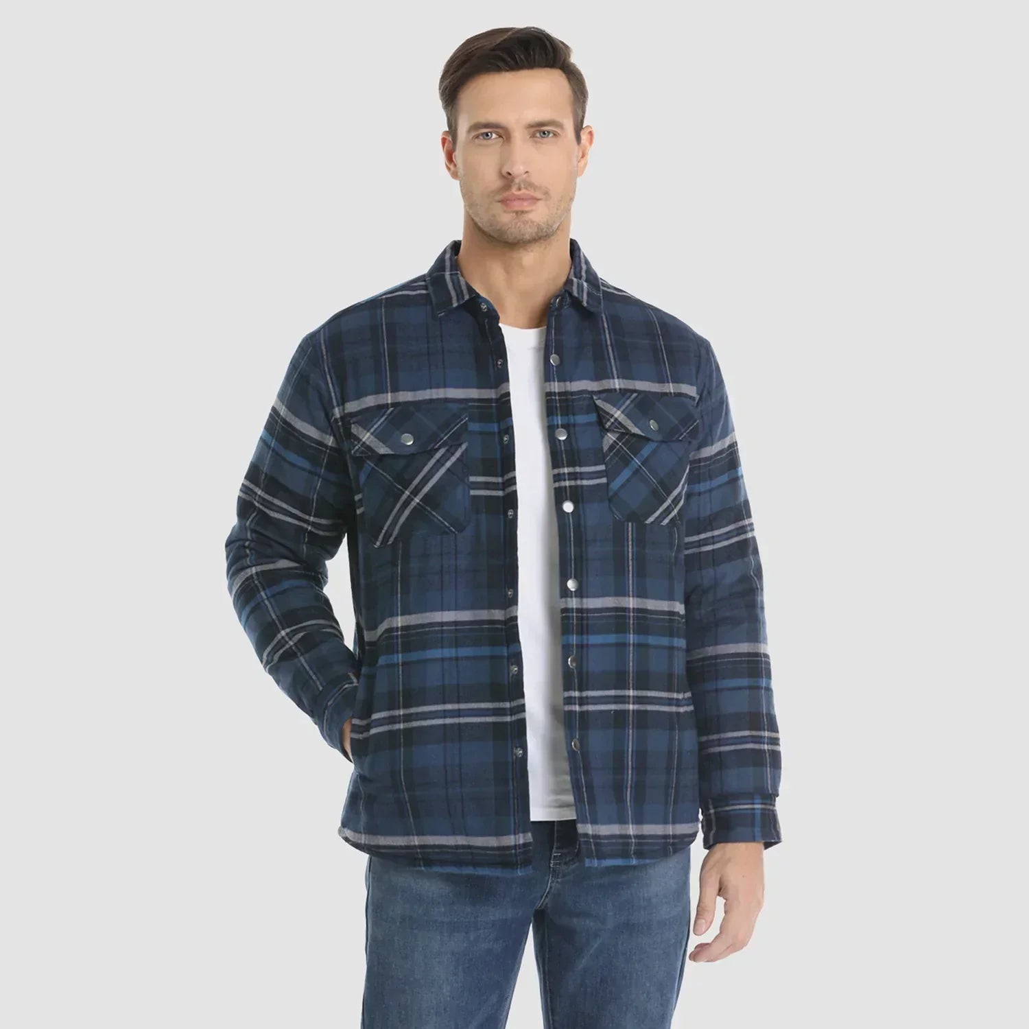 Niels Flanellen Luxe Jas voor Heren | Comfortabele en Stijlvolle Flaneljas