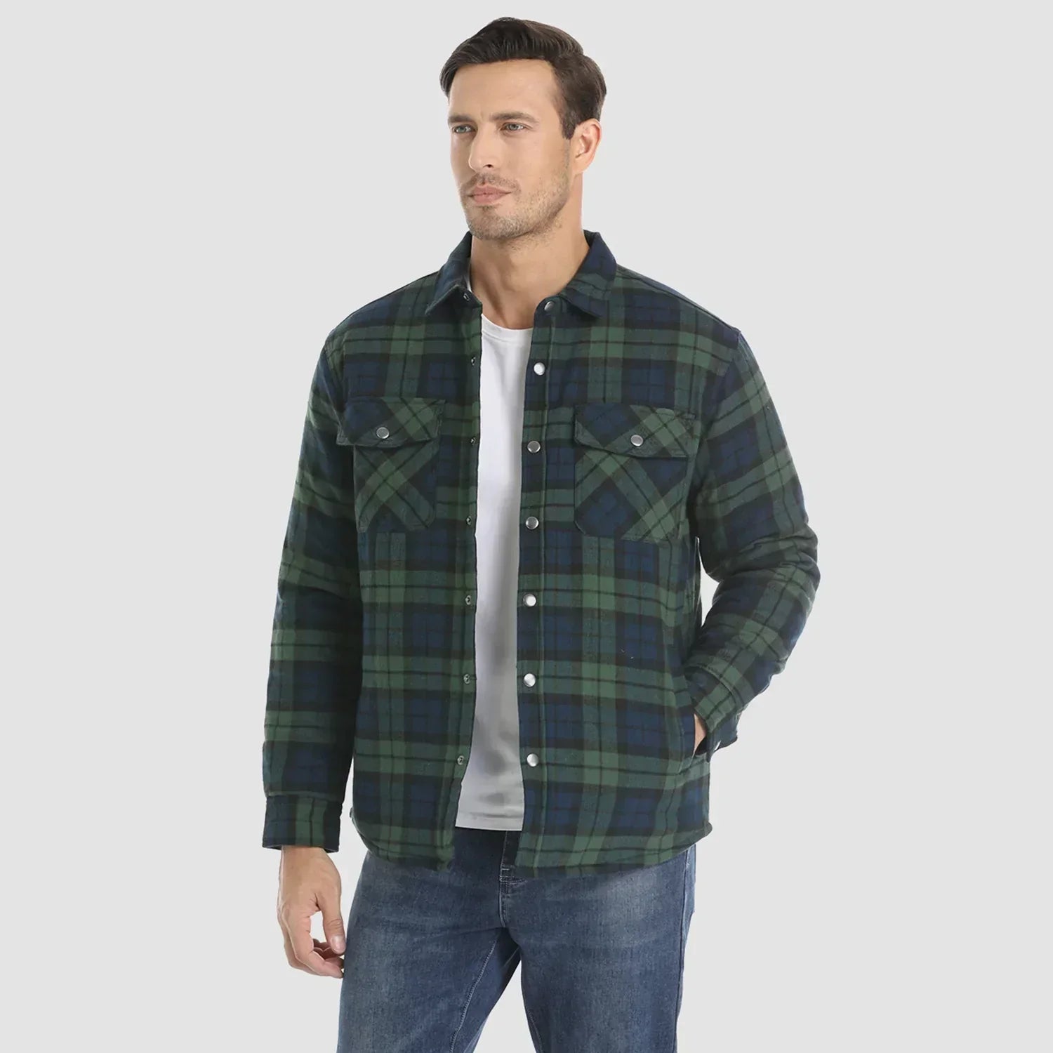 Niels Flanellen Luxe Jas voor Heren | Comfortabele en Stijlvolle Flaneljas