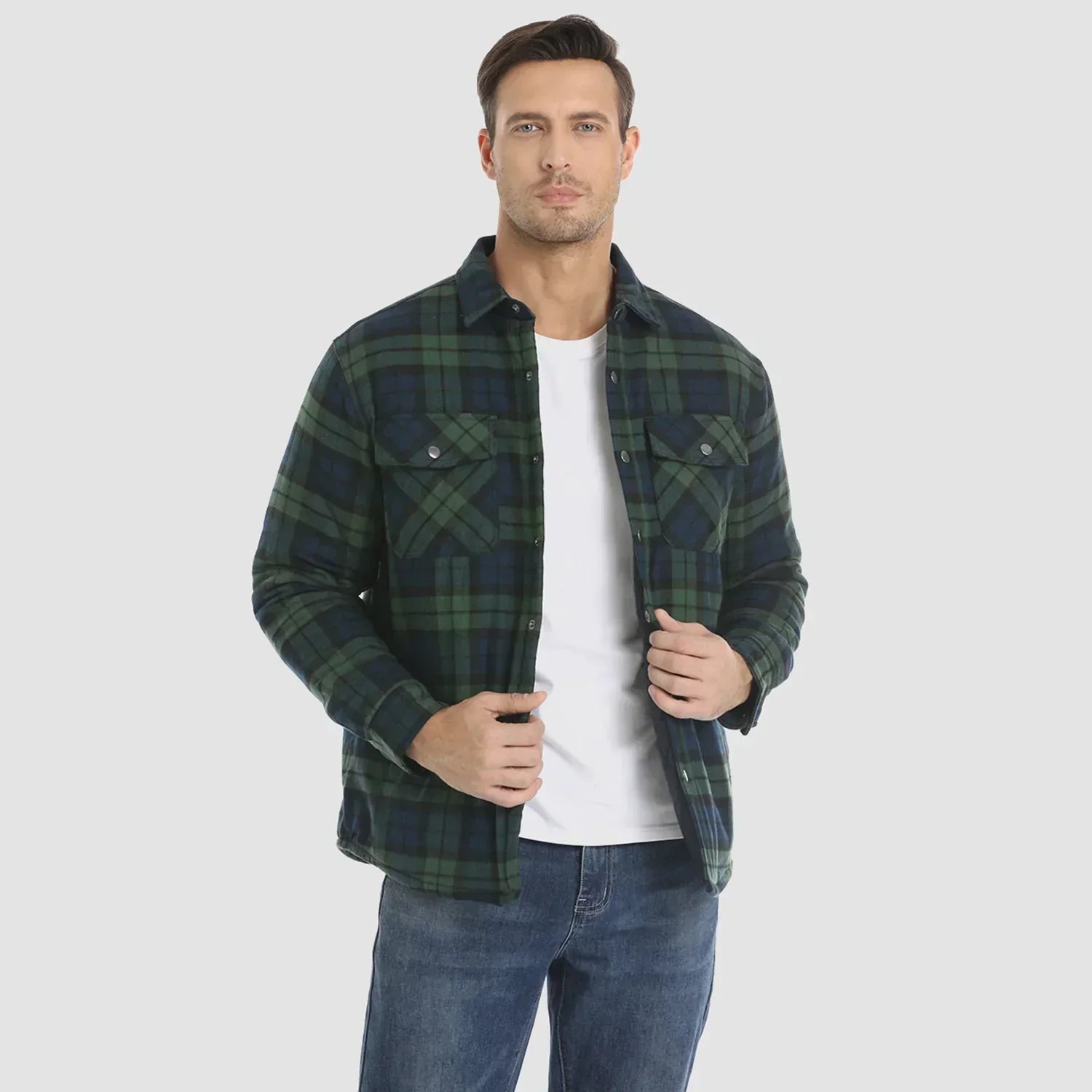 Niels Flanellen Luxe Jas voor Heren | Comfortabele en Stijlvolle Flaneljas