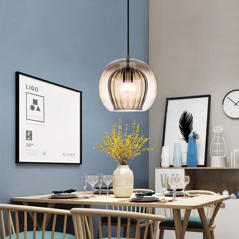 GlassLuxe Moderne Hanglamp - Glazen Design Lamp voor Eetkamer en Woonkamer