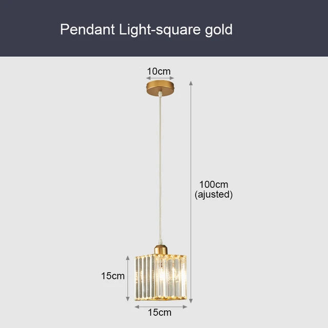 CrystalLux - Moderne K9 Kristallen Pendellamp voor Luxe Verlichting