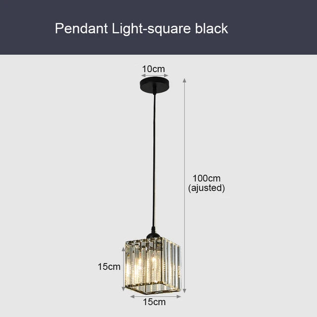 CrystalLux - Moderne K9 Kristallen Pendellamp voor Luxe Verlichting
