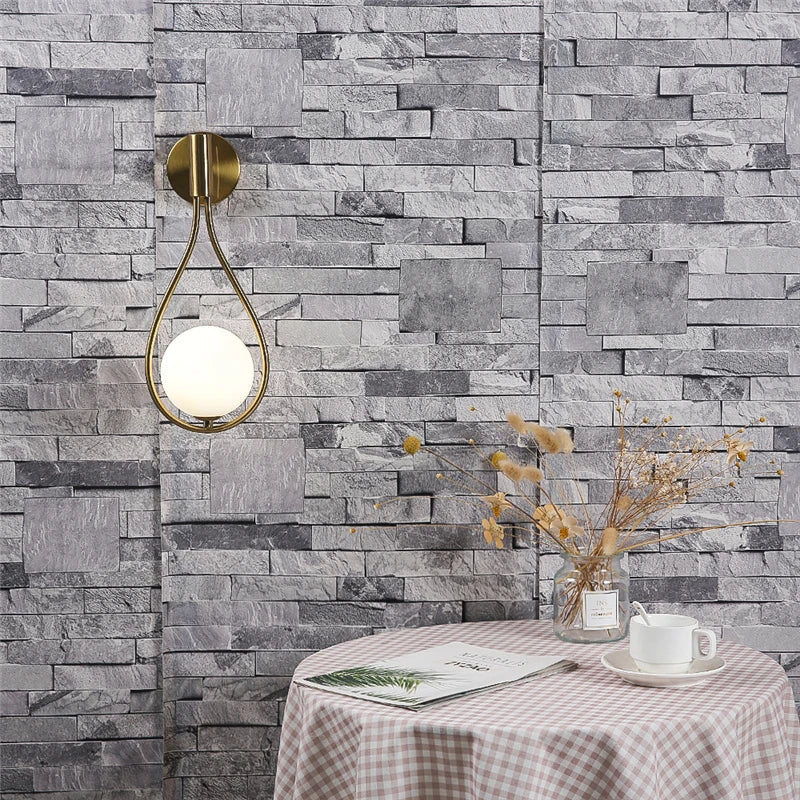 LumiSphere - Wandlamp met Glazen Bol en Metalen Frame | Moderne Verlichting voor Interieurs