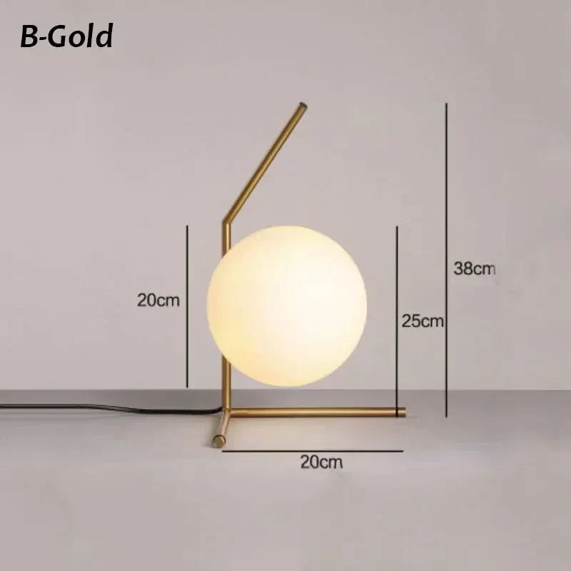 MetroGlow - Eigentijdse Strakke Glazen Tafellamp voor Elegante Verlichting