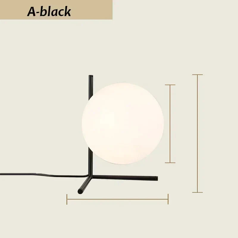 MetroGlow - Eigentijdse Strakke Glazen Tafellamp voor Elegante Verlichting