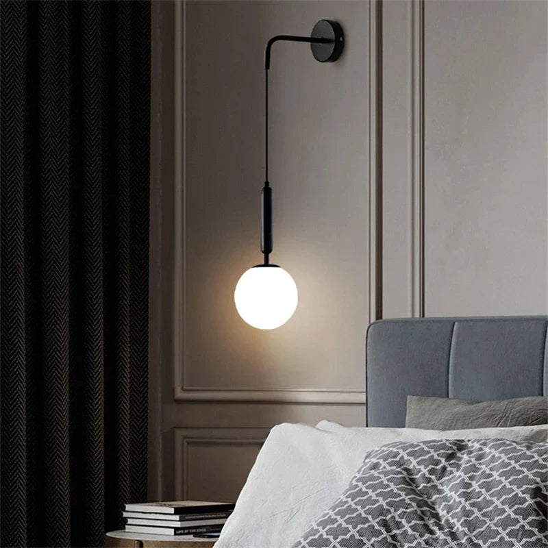 GlassEclipse - Moderne Glazen Wandlamp | Stijlvolle Verlichting voor Woon- en Slaapkamers