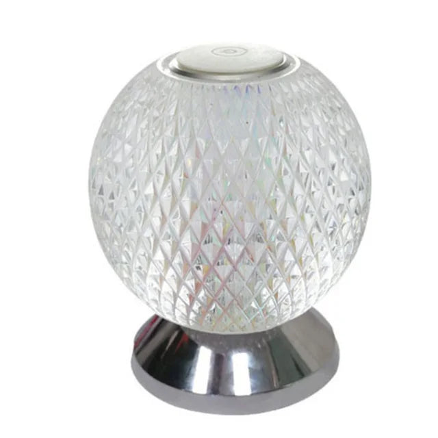 CrystalWave - Moderne Draadloze Kristallen Tafellamp voor Luxe Verlichting