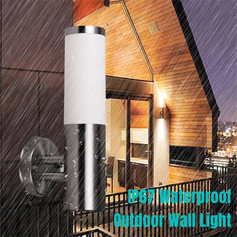 SteelBright - Moderne Roestvrijstalen Wandlamp voor Buiten