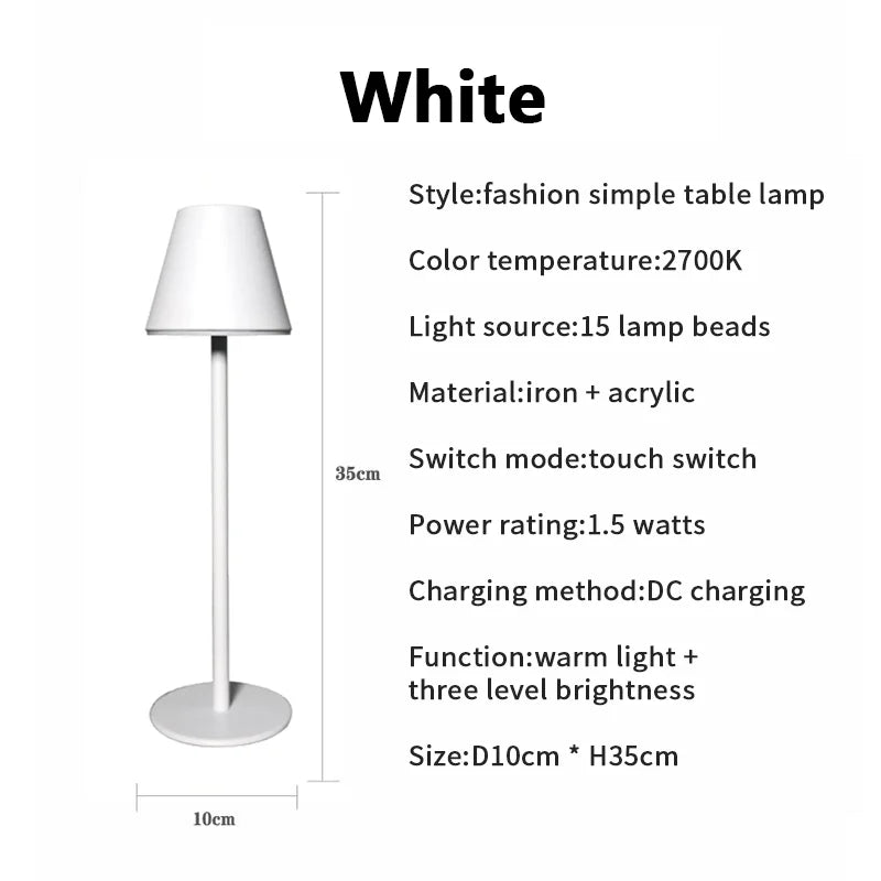 BrightWave - Draadloze LED Bureaulamp met Moderne Functionaliteit
