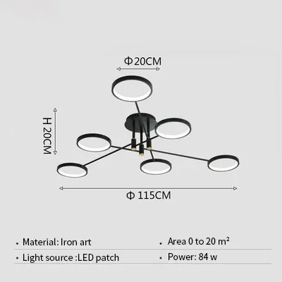 Moderne LED-Kroonluchter - Luxe Design Verlichting voor Woonkamer en Eetkamer