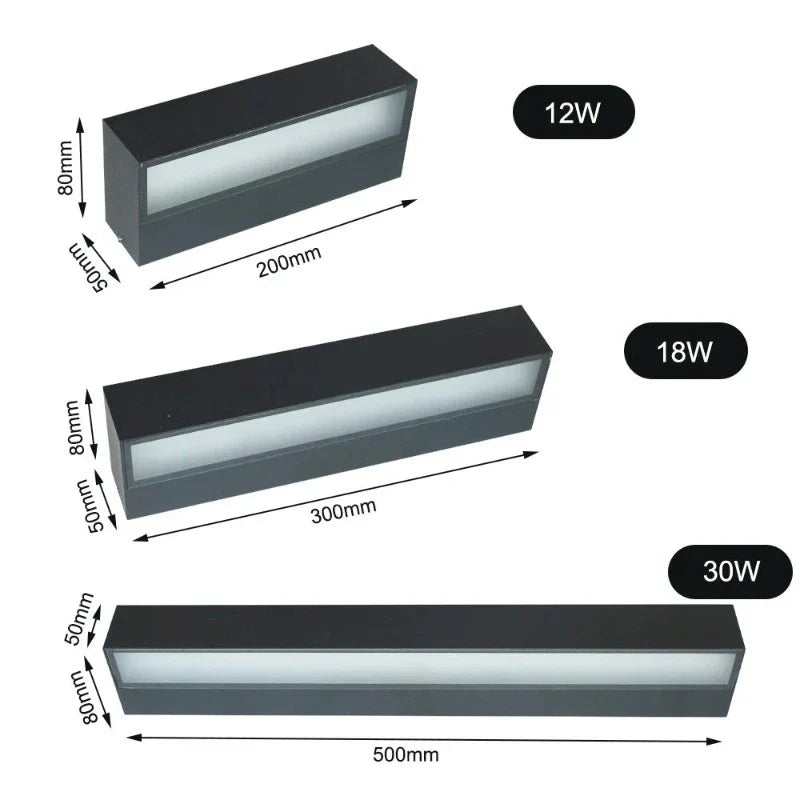 LumaTech - Stijlvolle Moderne LED Wandlamp voor Buitenverlichting