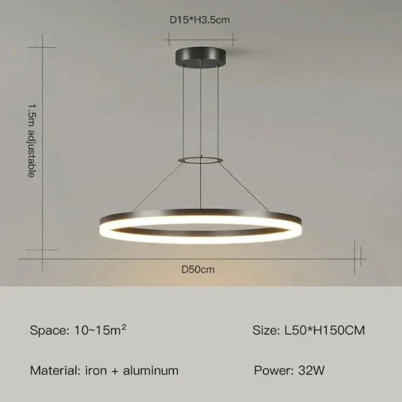 EleganceGlow - Slanke Moderne Hanglamp voor Stijlvolle Verlichting