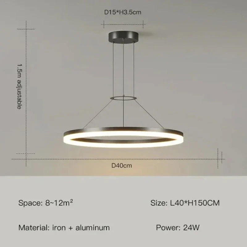 EleganceGlow - Slanke Moderne Hanglamp voor Stijlvolle Verlichting