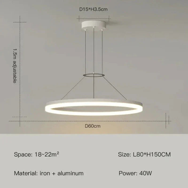 EleganceGlow - Slanke Moderne Hanglamp voor Stijlvolle Verlichting