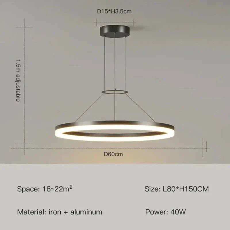 EleganceGlow - Slanke Moderne Hanglamp voor Stijlvolle Verlichting