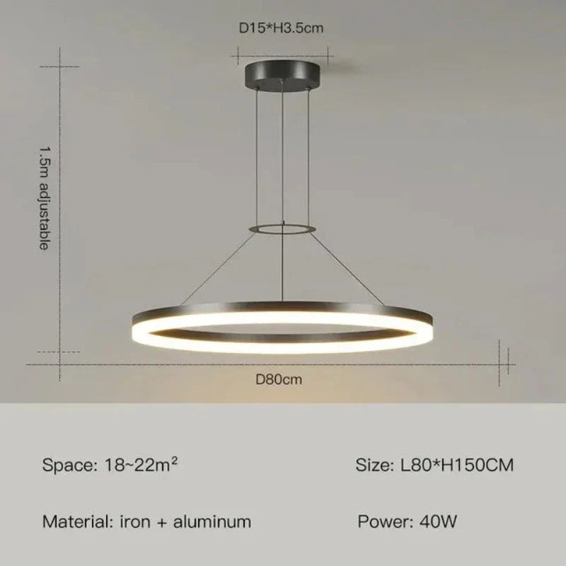 EleganceGlow - Slanke Moderne Hanglamp voor Stijlvolle Verlichting
