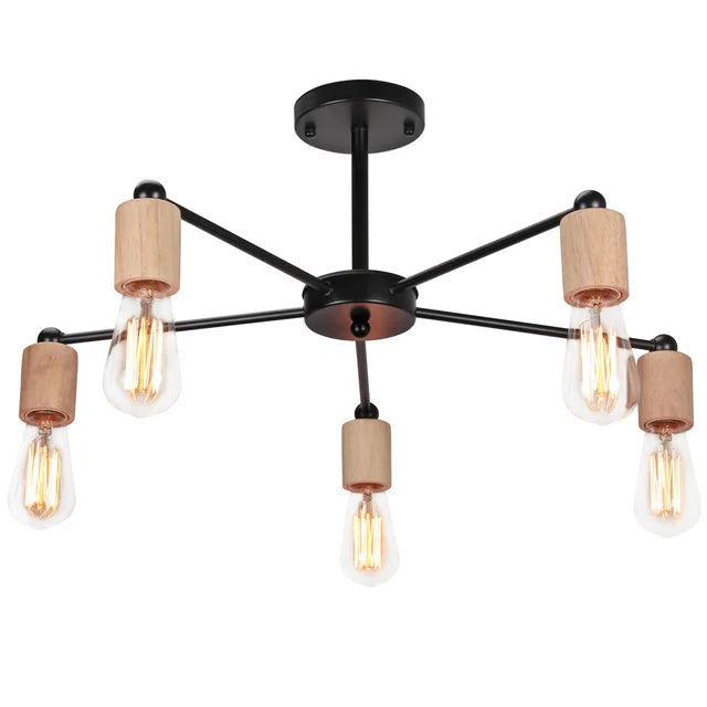 NordicLuxe - Scandinavische Loft Kroonluchter voor Stijlvolle Verlichting
