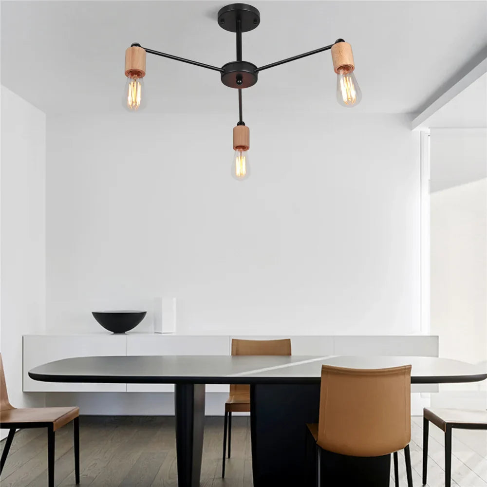 NordicLuxe - Scandinavische Loft Kroonluchter voor Stijlvolle Verlichting