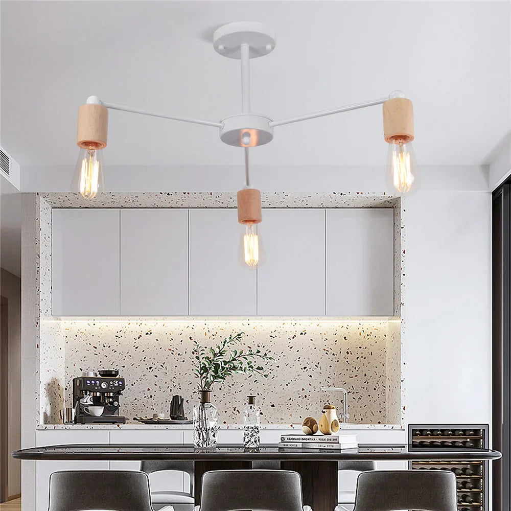 NordicLuxe - Scandinavische Loft Kroonluchter voor Stijlvolle Verlichting