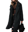 Warme Lange Damesmantel met Pluche Voering - Comfortabele Winterjas
