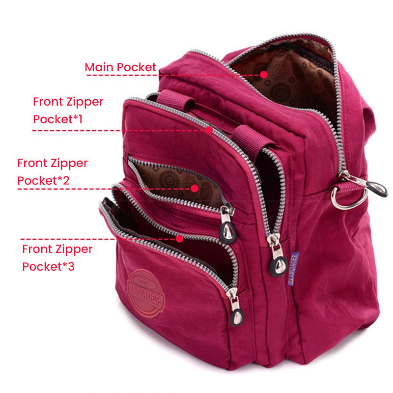 FlexiBag - Multifunctionele Waterdichte Tas | Stijlvolle Handtas, Schoudertas en Rugzak | Duurzaam Oxford Weefsel