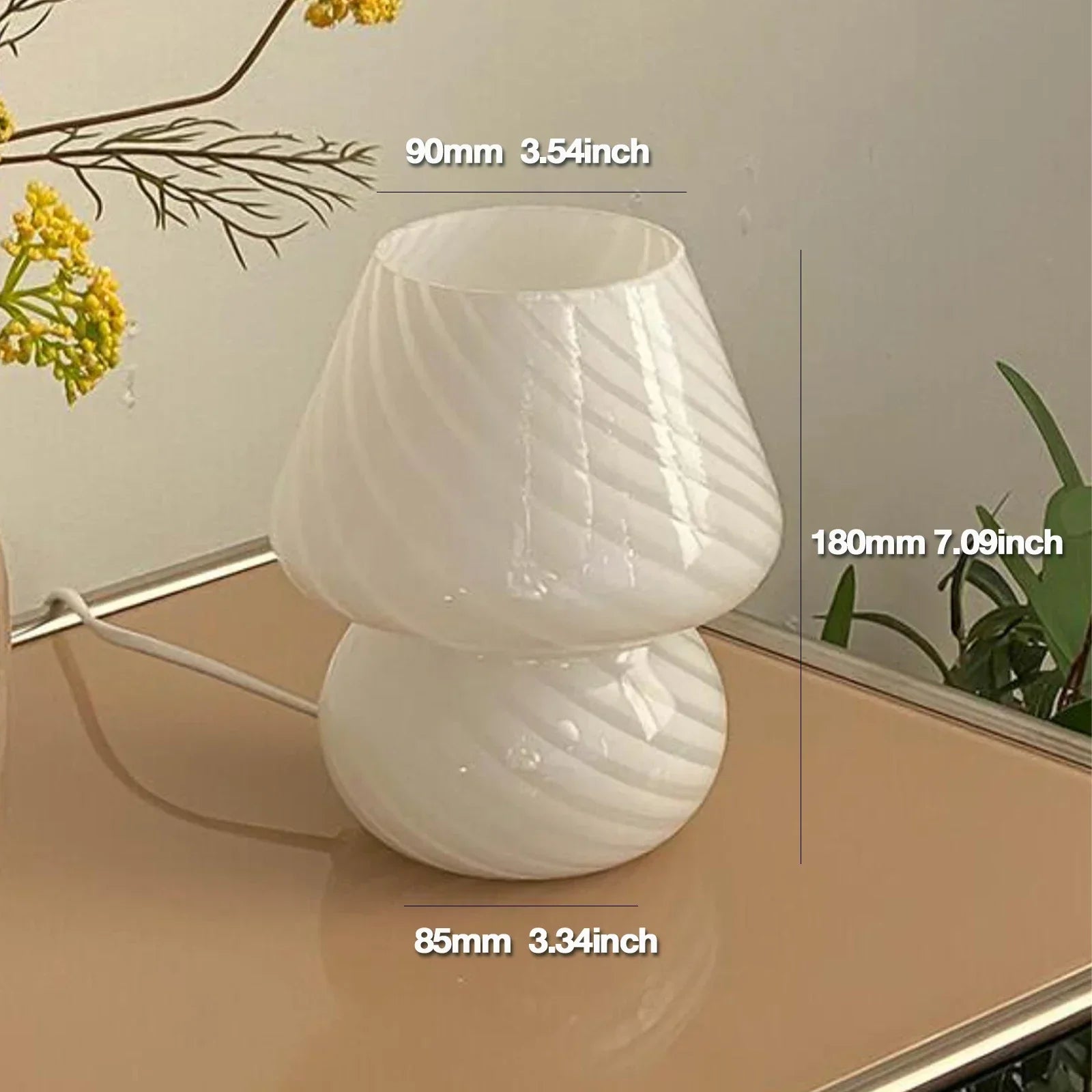 ZenLicht - Moderne Glazen Tafel- en Bureaulamp met Stijlvol Design