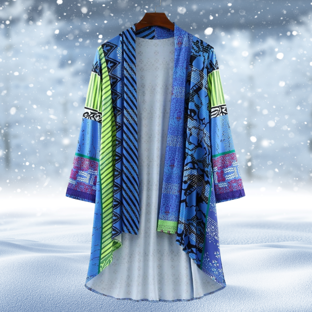 Rianne - Vintage Gebreid Vest met Abstrakt Design voor Dames