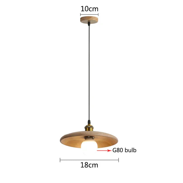 Scandinavische Houten Hanglamp - Natuurlijke Design Verlichting voor Woonkamer en Eetkamer