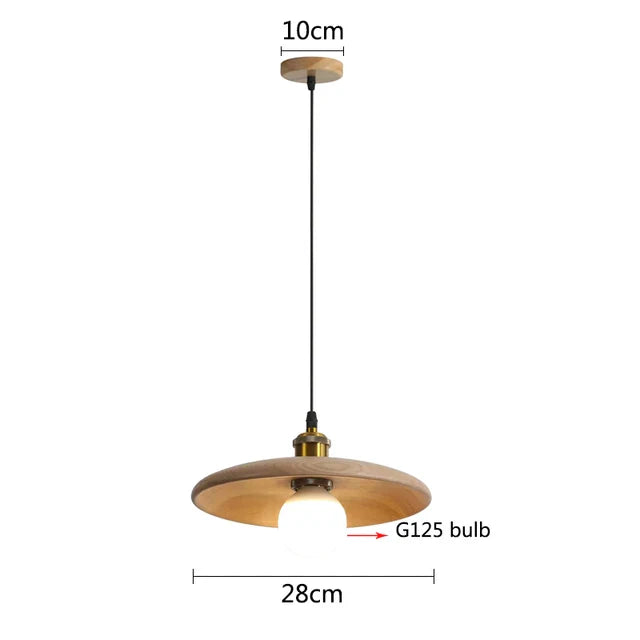 Scandinavische Houten Hanglamp - Natuurlijke Design Verlichting voor Woonkamer en Eetkamer