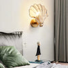 ShellLuxe - Schelpvormige Wandlamp van Glas voor een Elegante Uitstraling