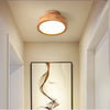 NordWood Ronde Plafondlamp - Scandinavische Massief Houten Lamp met Modern Design