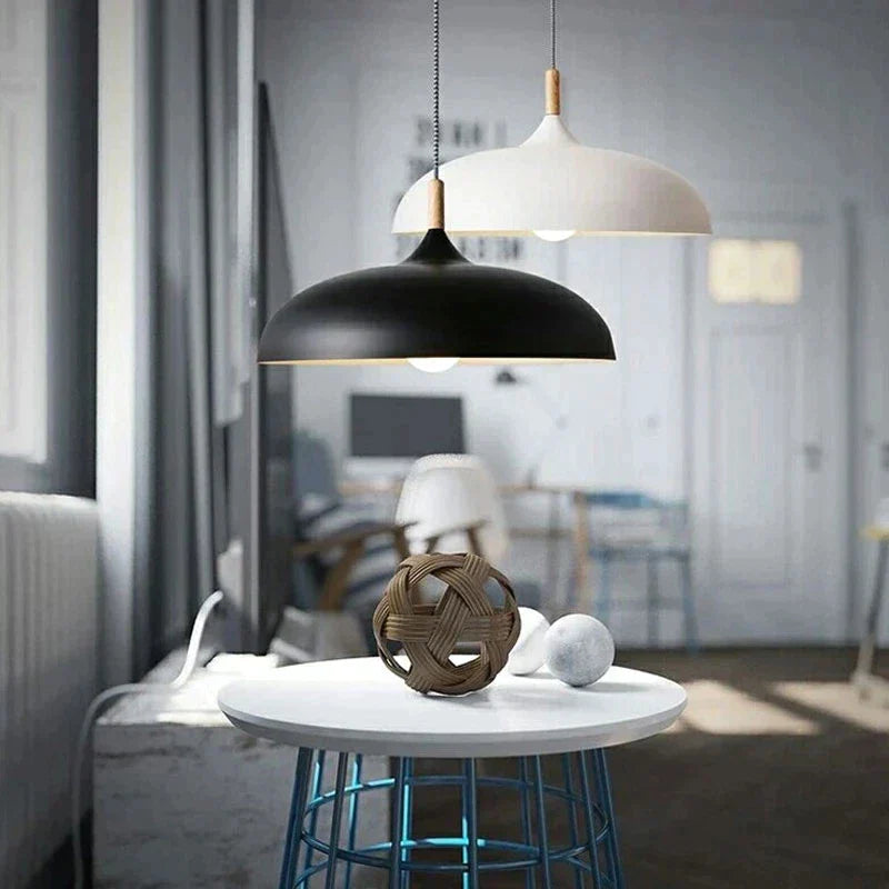 NordWood Plafondlamp - Scandinavische Plafondlamp in Noordelijk Eiken voor Woonkamer en Slaapkamer