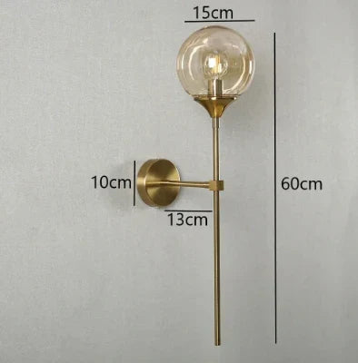 NordGlim - Scandinavische Moderne Glas Wandlamp