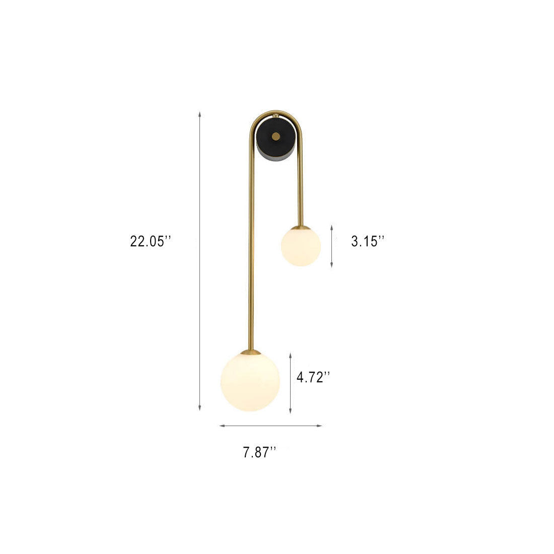 GlasLicht - Elegante Glazen Wandlamp met 2 Lichten | Modern Design voor Stijlvolle Verlichting