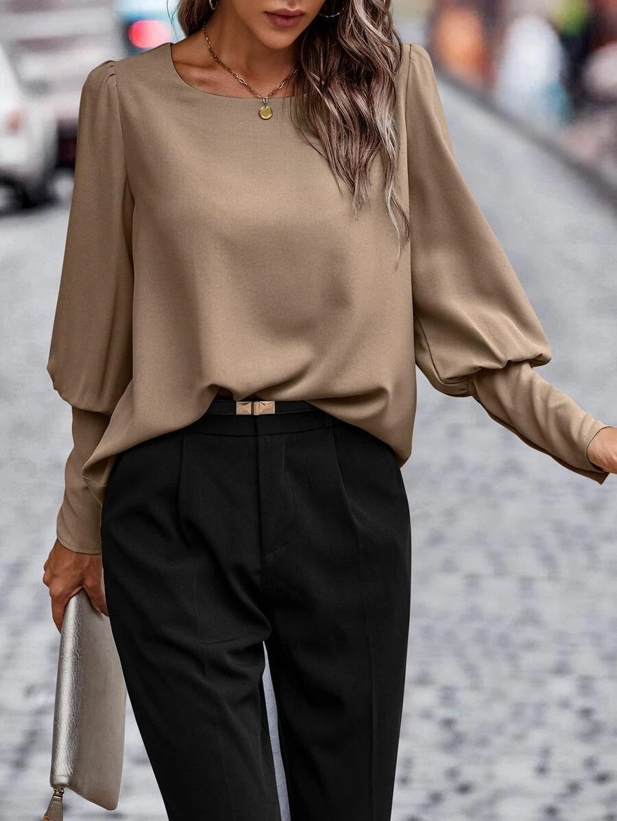 Velina - Blouse met Pofmouwen voor Dames - Elegant en Trendy