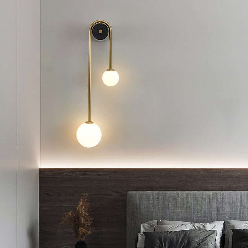 GlasLicht - Elegante Glazen Wandlamp met 2 Lichten | Modern Design voor Stijlvolle Verlichting
