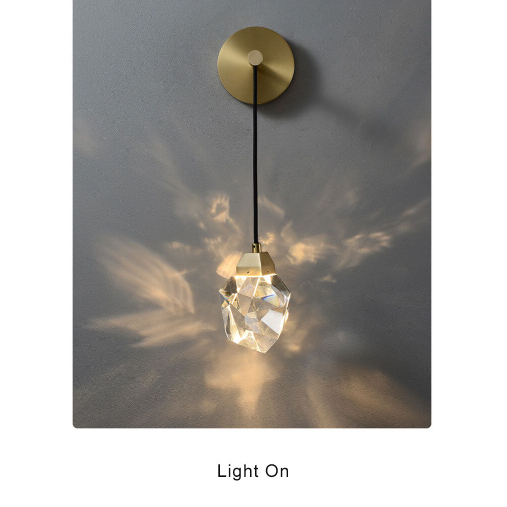 CrystalLux - Stijlvolle wandlamp met kristallen accenten en energiezuinige LED-verlichting