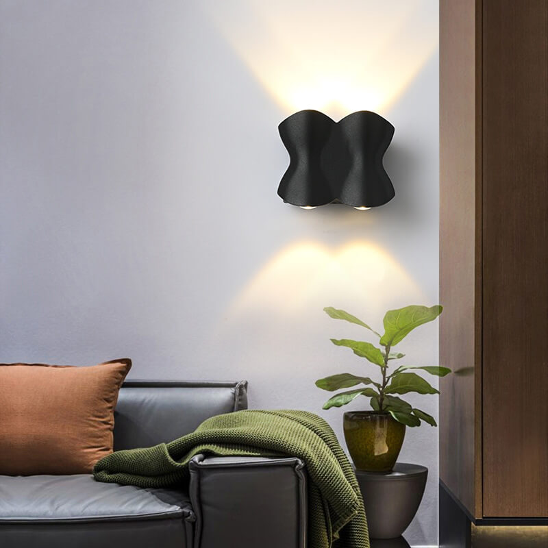 AquaGlow - Moderne waterdichte LED buitenwandlamp van aluminium | Weerbestendige verlichting voor buitenruimtes