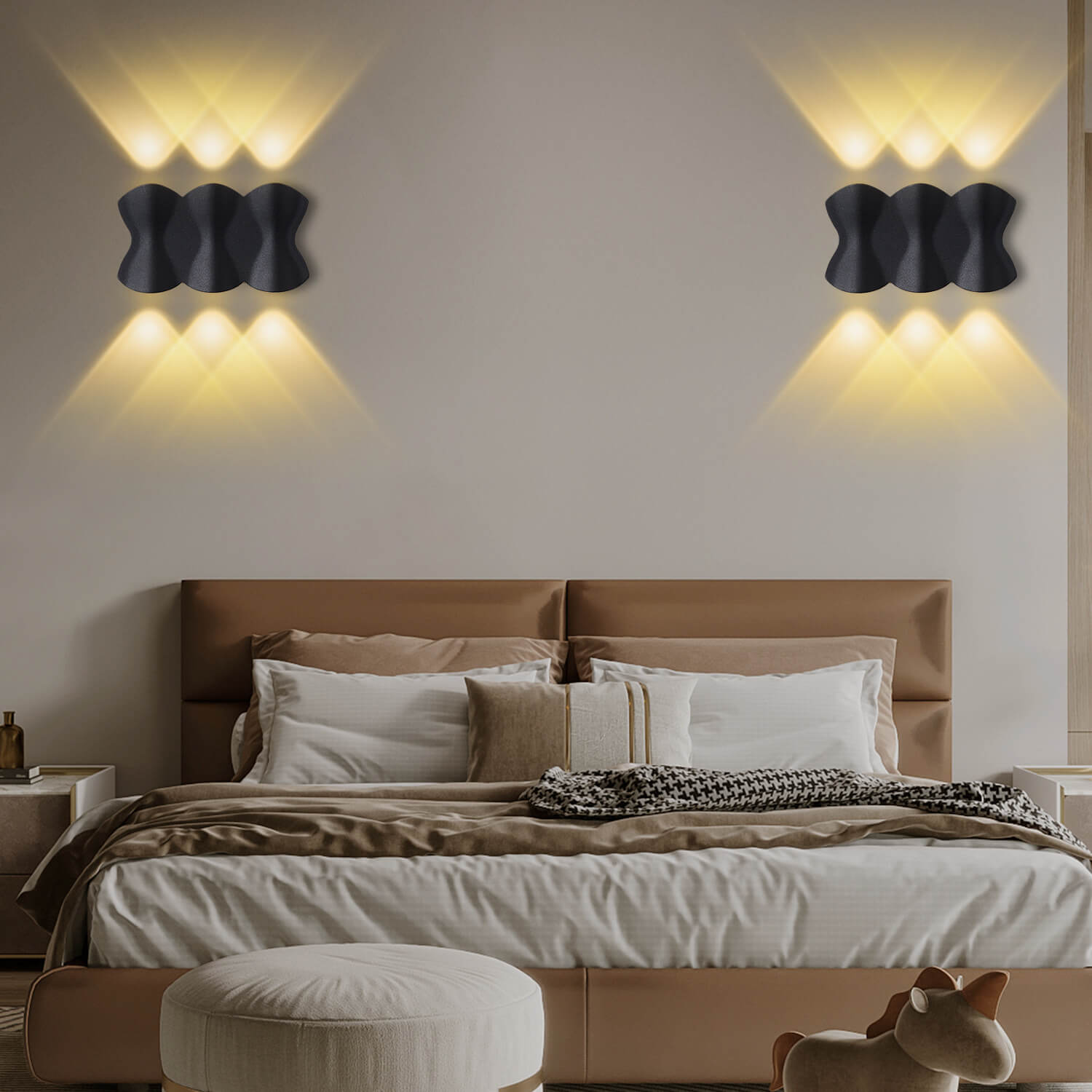 AquaGlow - Moderne waterdichte LED buitenwandlamp van aluminium | Weerbestendige verlichting voor buitenruimtes