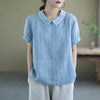 Livia - Linnen Vintage Blouse voor Dames | Stijlvolle en Comfortabele Blouse