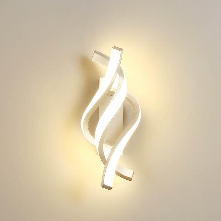 SpiraGlow - Eigentijdse Spiraal LED Wandlamp met 1 Lichtpunt | Moderne Verlichting