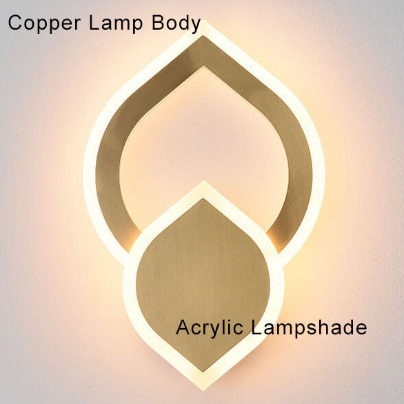 LeafLux - LED-wandlamp met organisch ontwerp en 3 verwisselbare kleuren
