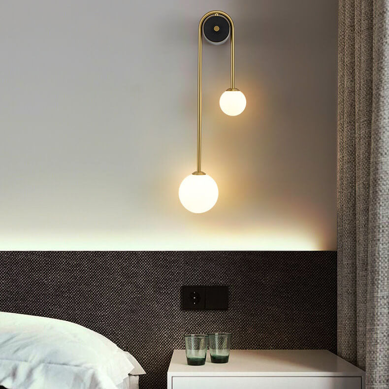 GlasLicht - Elegante Glazen Wandlamp met 2 Lichten | Modern Design voor Stijlvolle Verlichting