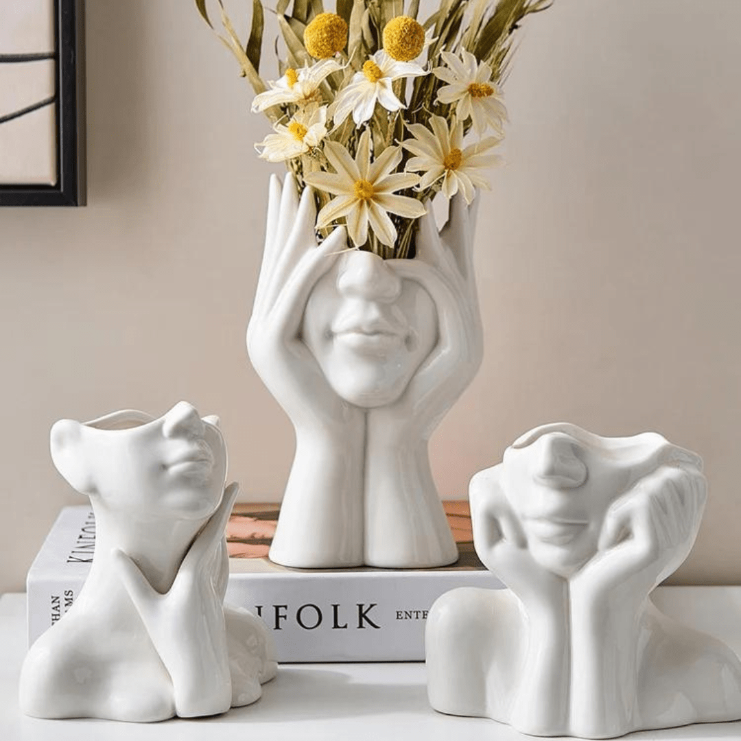 KeramiekDesign - Moderne en Unieke Keramische Vazen Set | Stijlvolle Woondecoratie