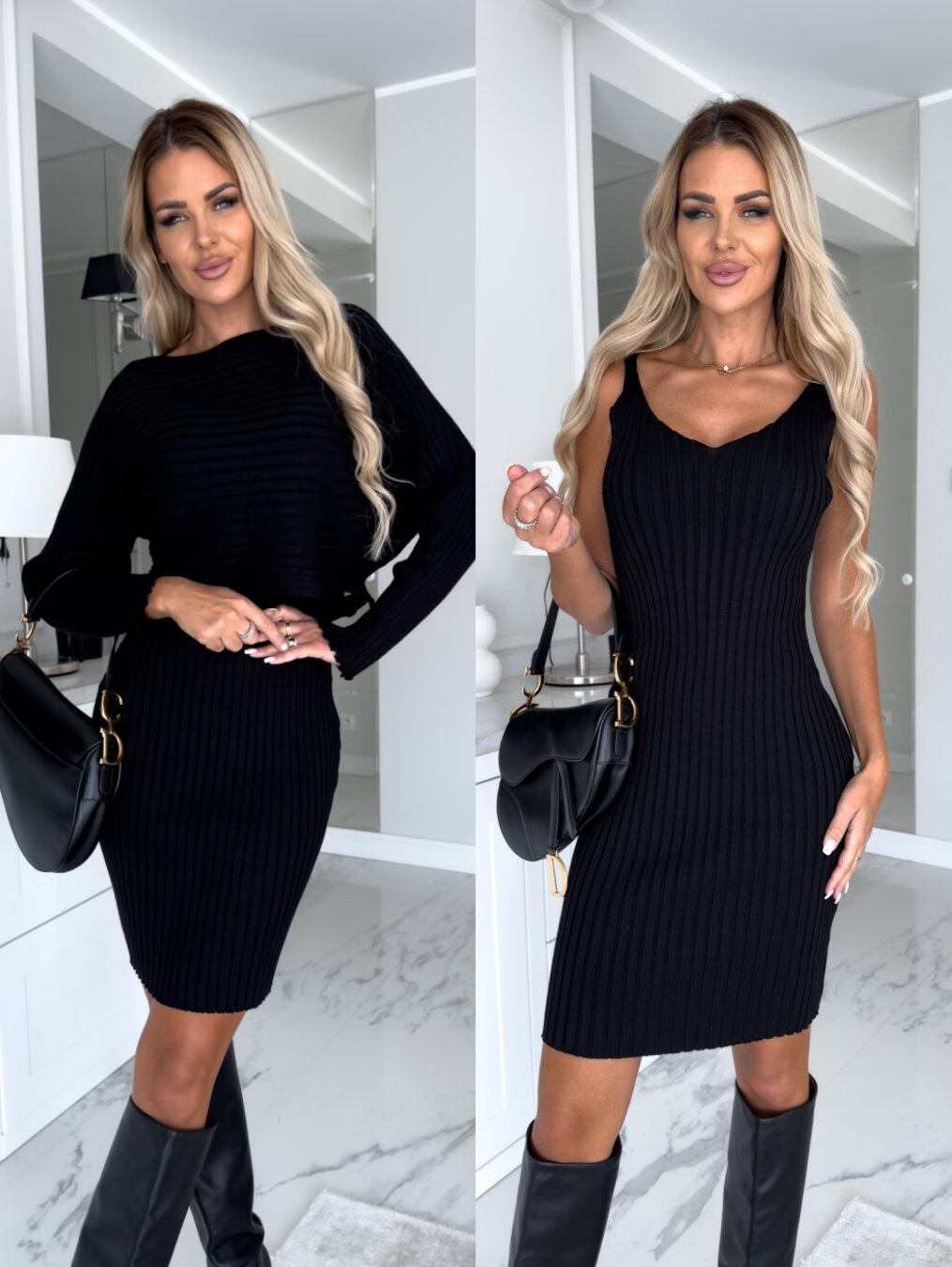 Amelle - Tweedelige Set met Jurk en Trui voor Dames | Stijlvolle en Comfortabele Outfit