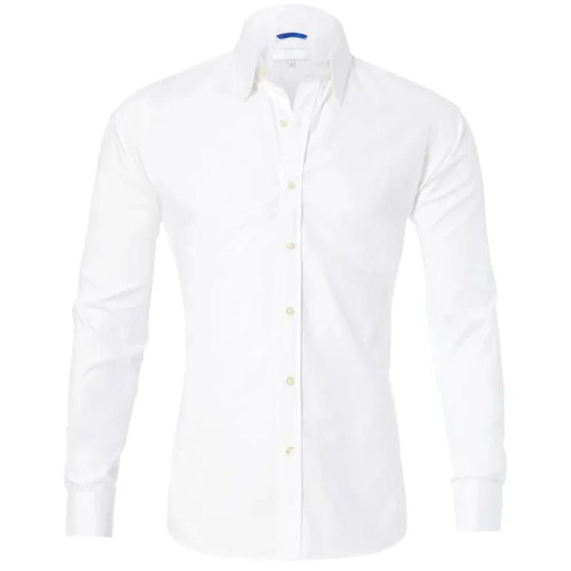 Lucas - Kreukvrije Blouse met Rits voor Heren – Stijlvol en Onderhoudsvriendelijk