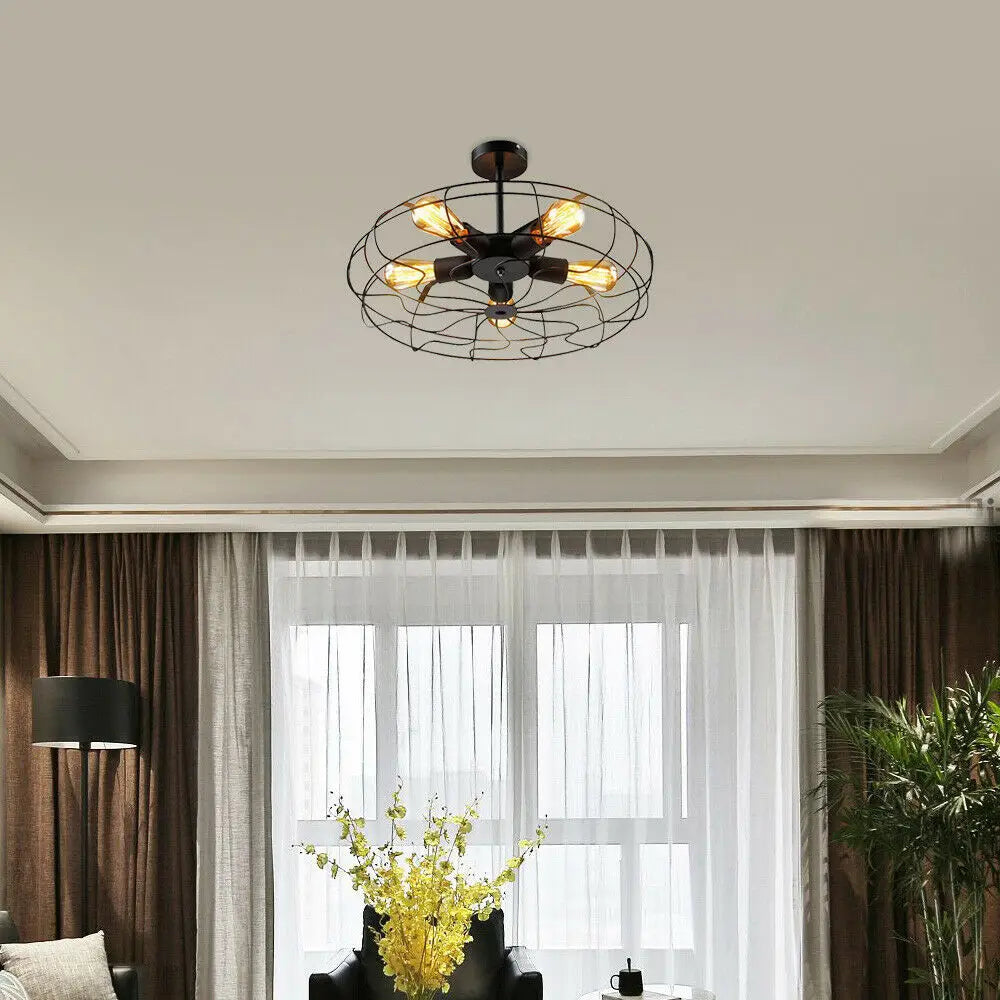 RetroLuxe - Vintage Kooi Kroonluchter voor Stijlvolle Verlichting