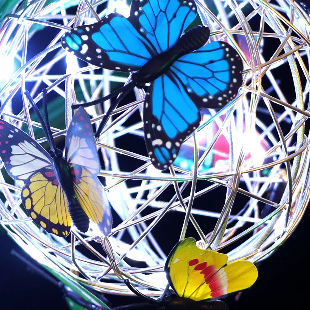 GlowWings - Hangende Solar Vlinderlamp | Decoratieve Buitenverlichting